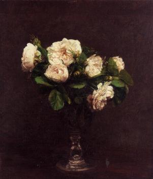 Henri Fantin-Latour : White Roses II